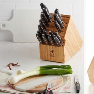 ZWILLING J.A. Henckels Knife Block Set - Silver and Black